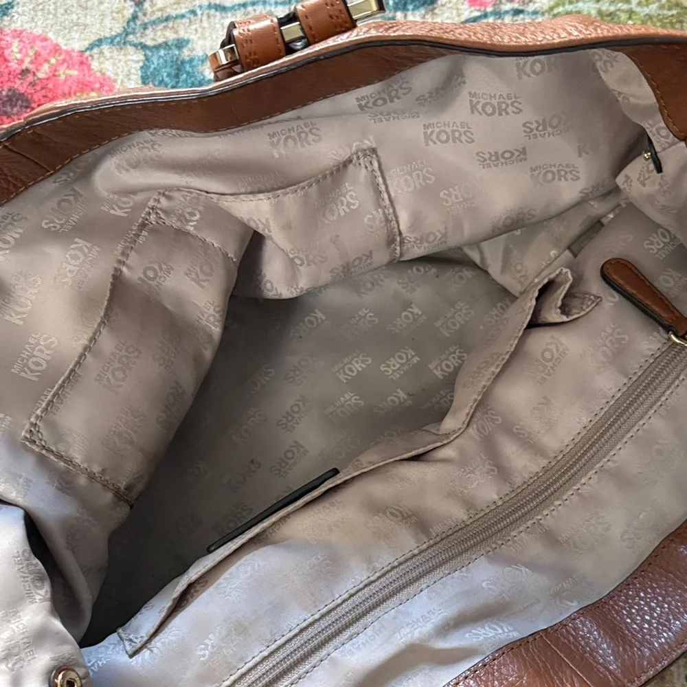 Michael Kors Tan Leather Shoulder Bag
